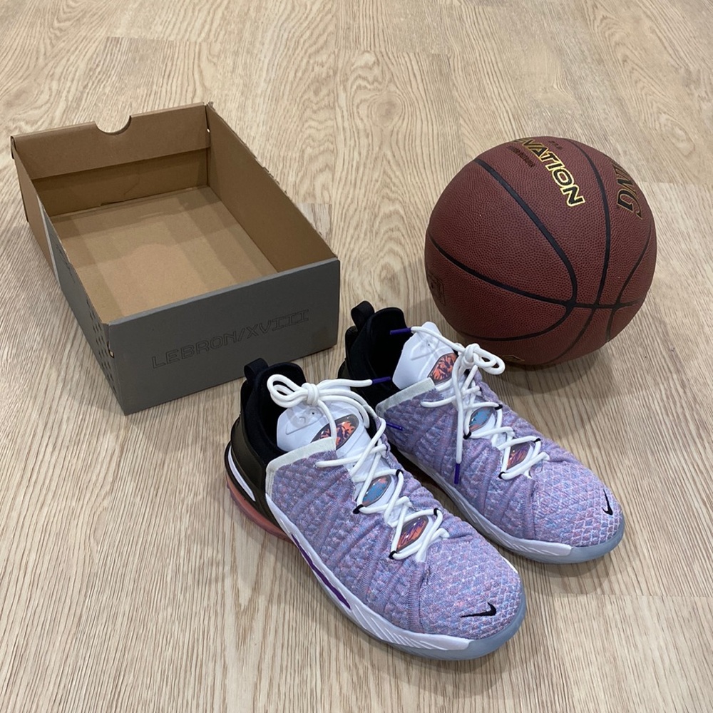 Lebron XVIII size 7Y or 9 womens perfect condition NWOT